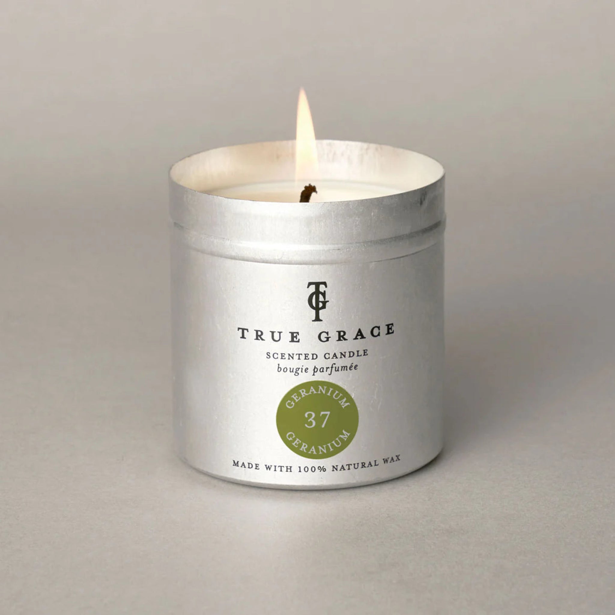 True Grace Geranium No37 Candle Tin 250g