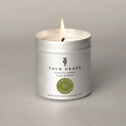 True Grace Geranium No37 Candle Tin 250g
