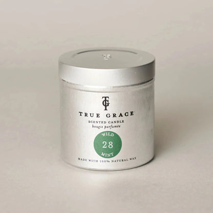 True Grace Wild Mint No28 Candle Tin 250g