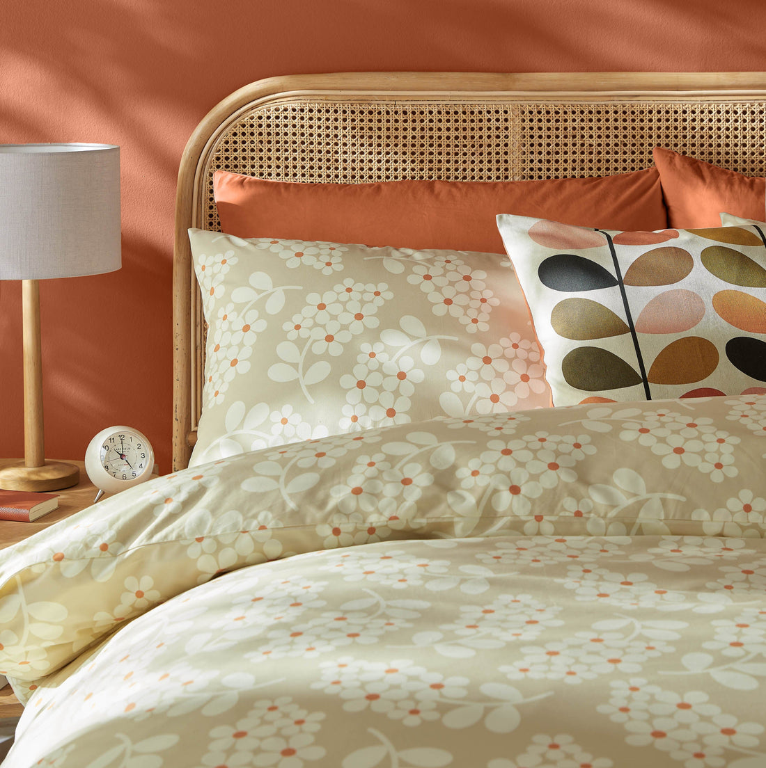 Orla Kiely Wisteria Taupe Duvet Cover &amp; Pillowcase Set