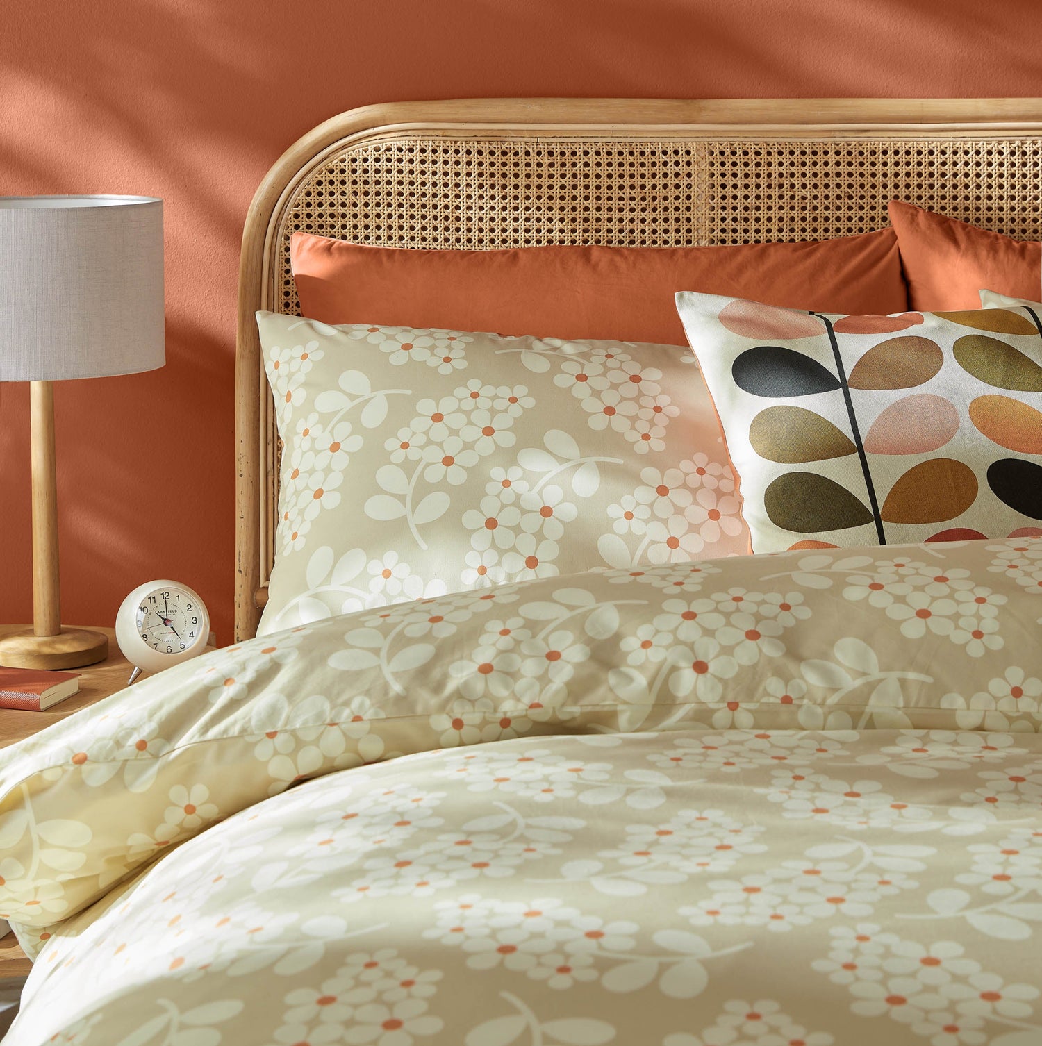 Orla Kiely Wisteria Taupe Duvet Cover &amp; Pillowcase Set