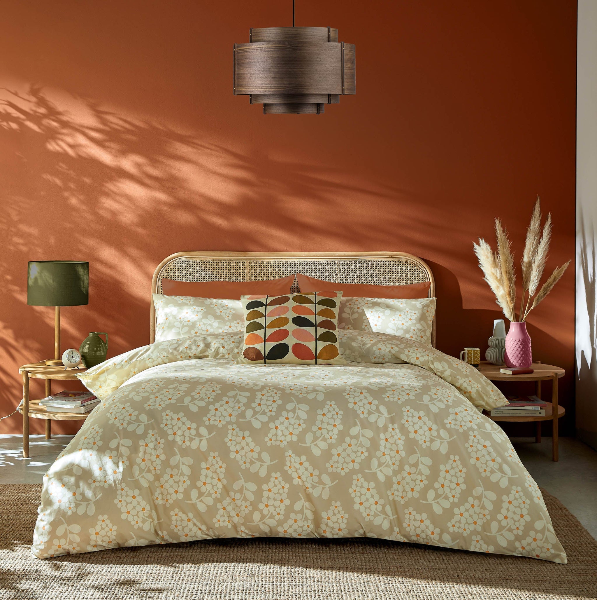 Orla Kiely Wisteria Taupe Duvet Cover &amp; Pillowcase Set