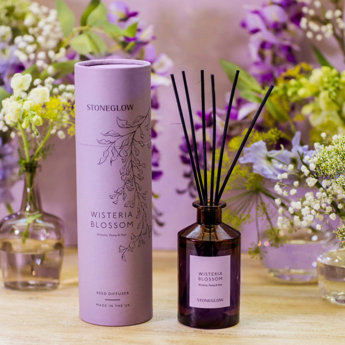 Stoneglow The Walled Garden Wisteria Blossom Diffuser 160ml