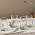Nkuku Yala Hammered Highball Clear Glass Set of 4