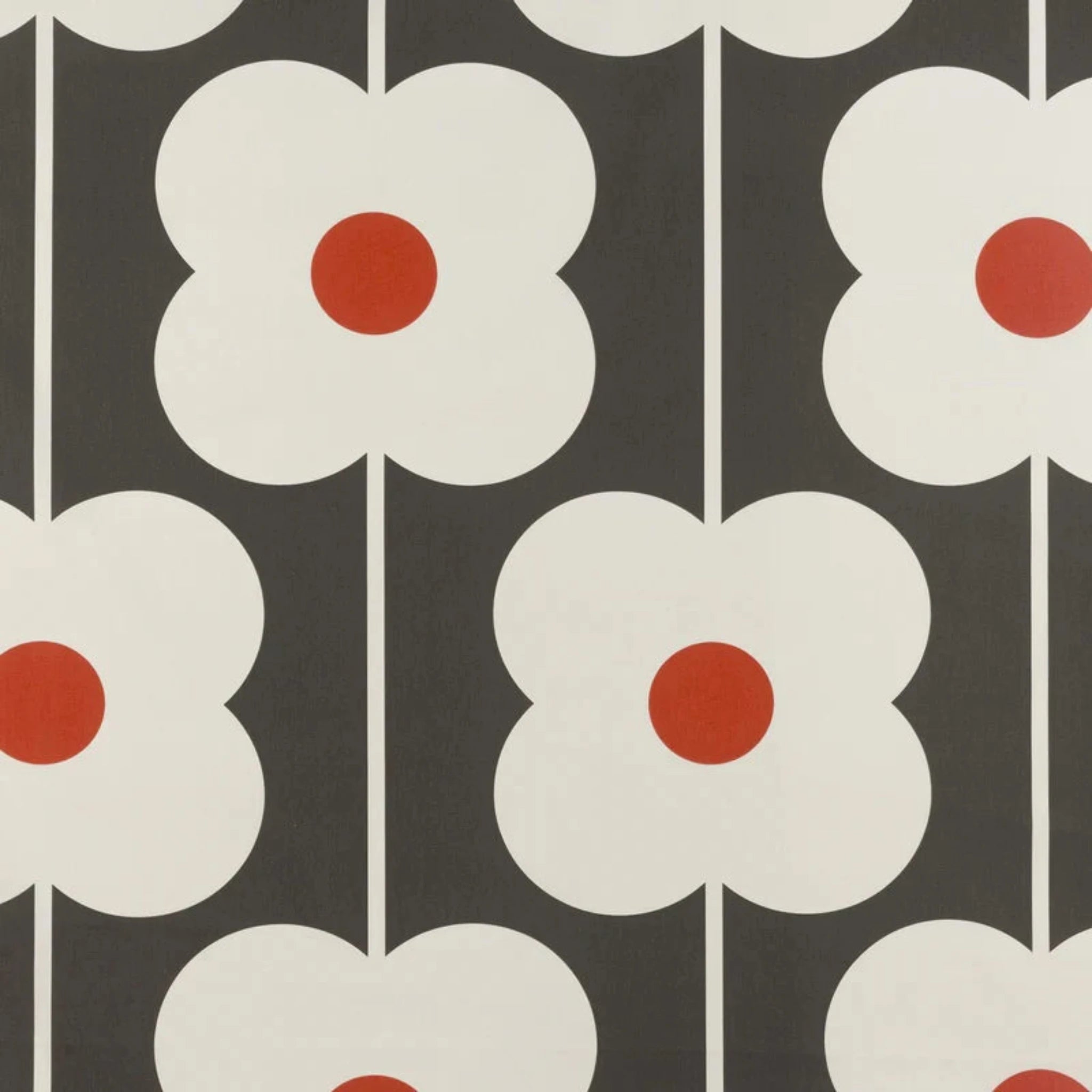 Orla Kiely Abacus Flower Fabric Tomato