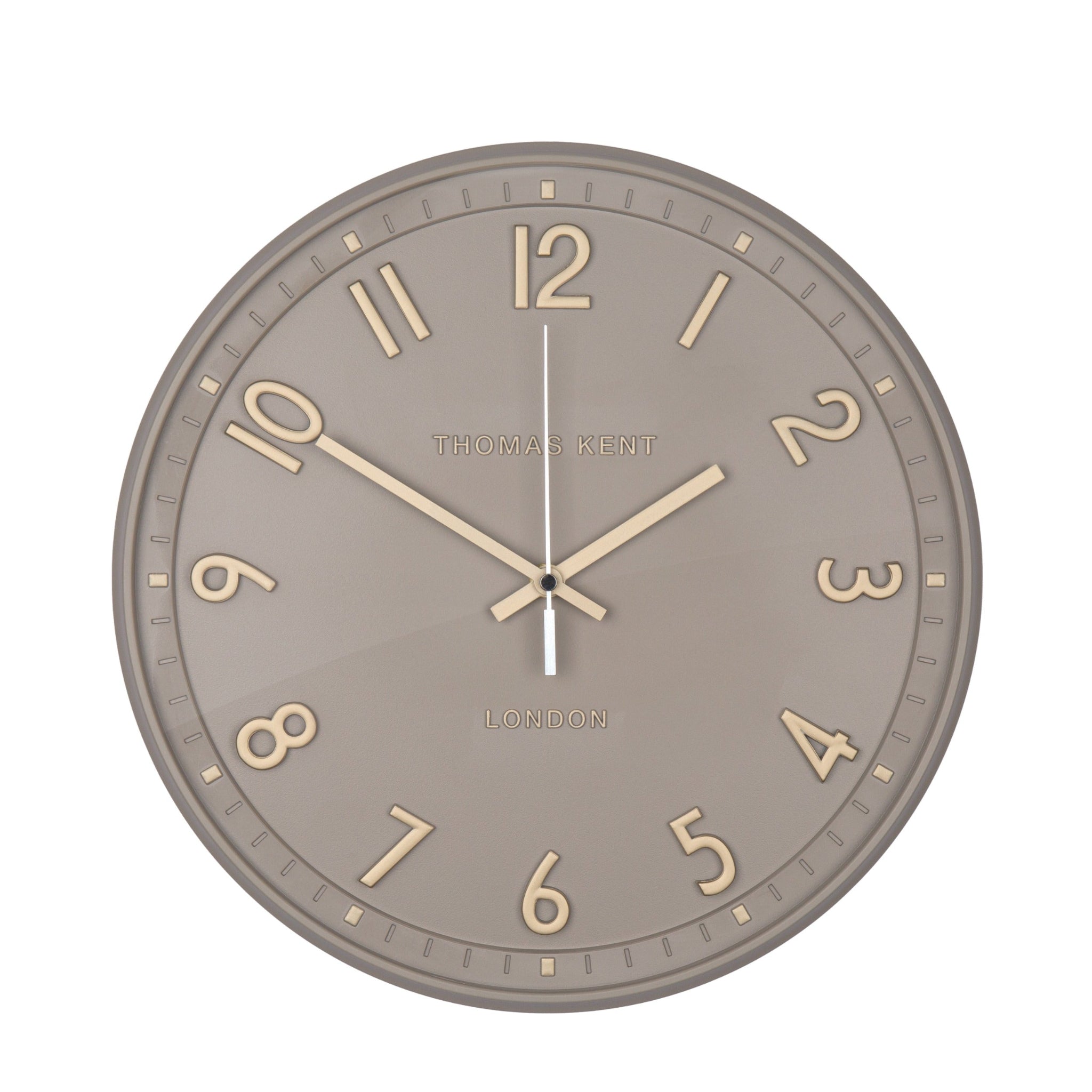 Thomas Kent 14&quot; Tresco Wall Clock Taupe