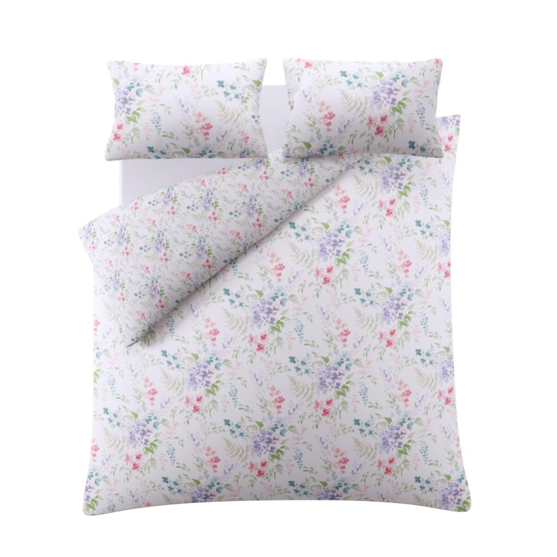 Laura Ashley Aulden Flowers Duvet Cover Set Lavender