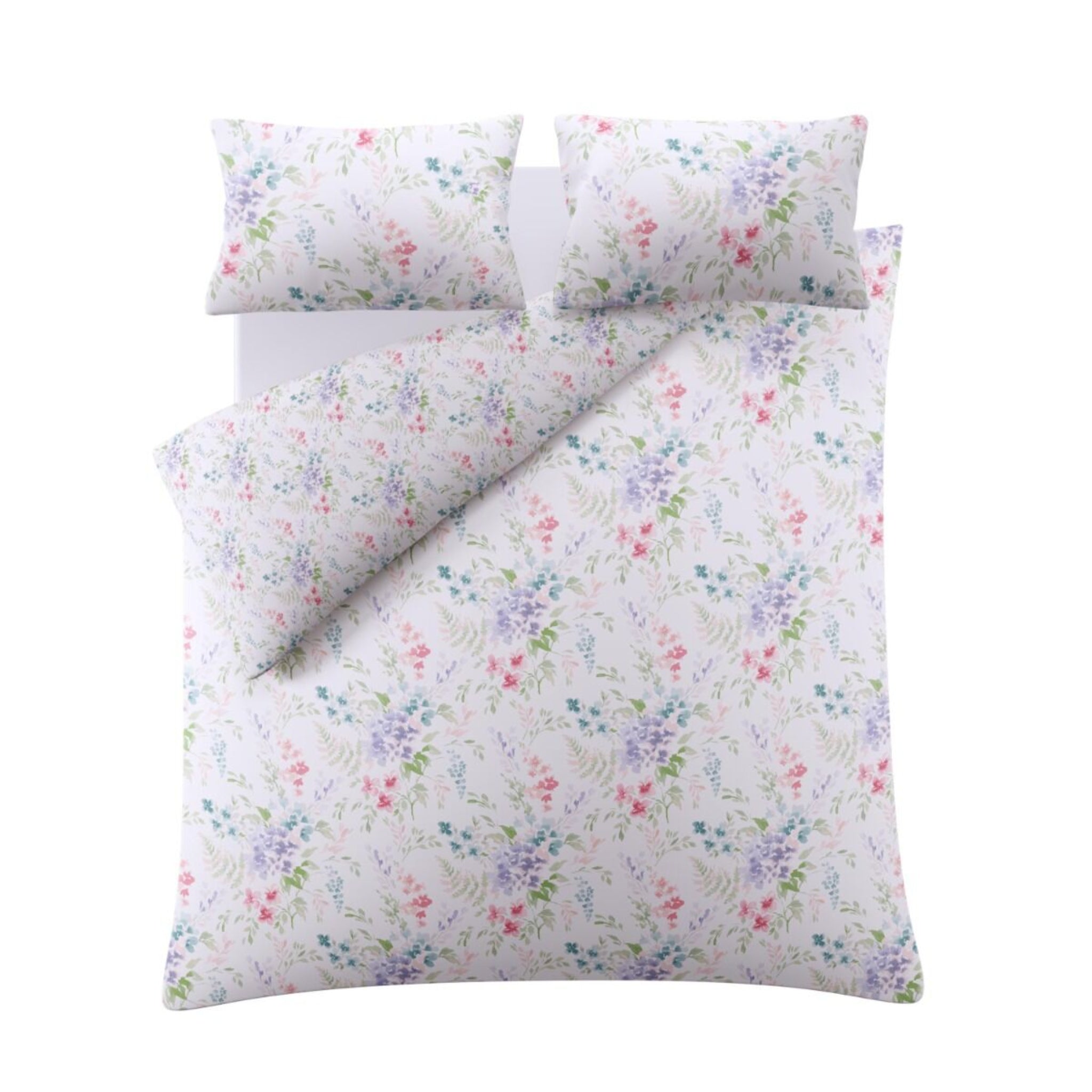 Laura Ashley Aulden Flowers Duvet Cover Set Lavender