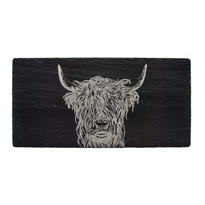 Selbrae House Highland Cow Slate Table Runner