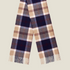 Bronte by Moon Bannockbane Large Tartan Scarf-Navy