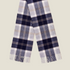 Bronte by Moon Bannockbane Large Tartan Scarf-Silver