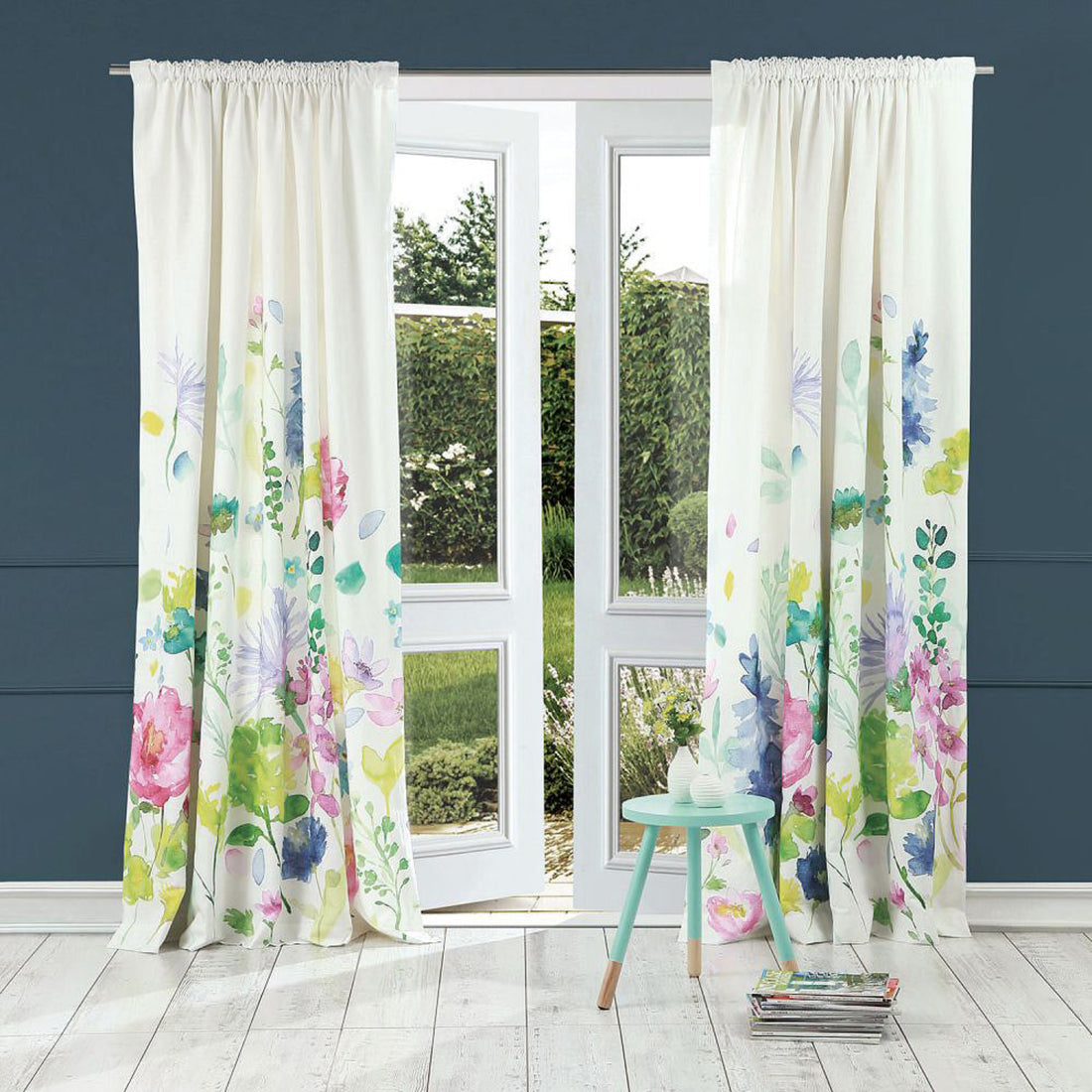bluebellgray Tetbury Lined Pencil Pleat Curtains