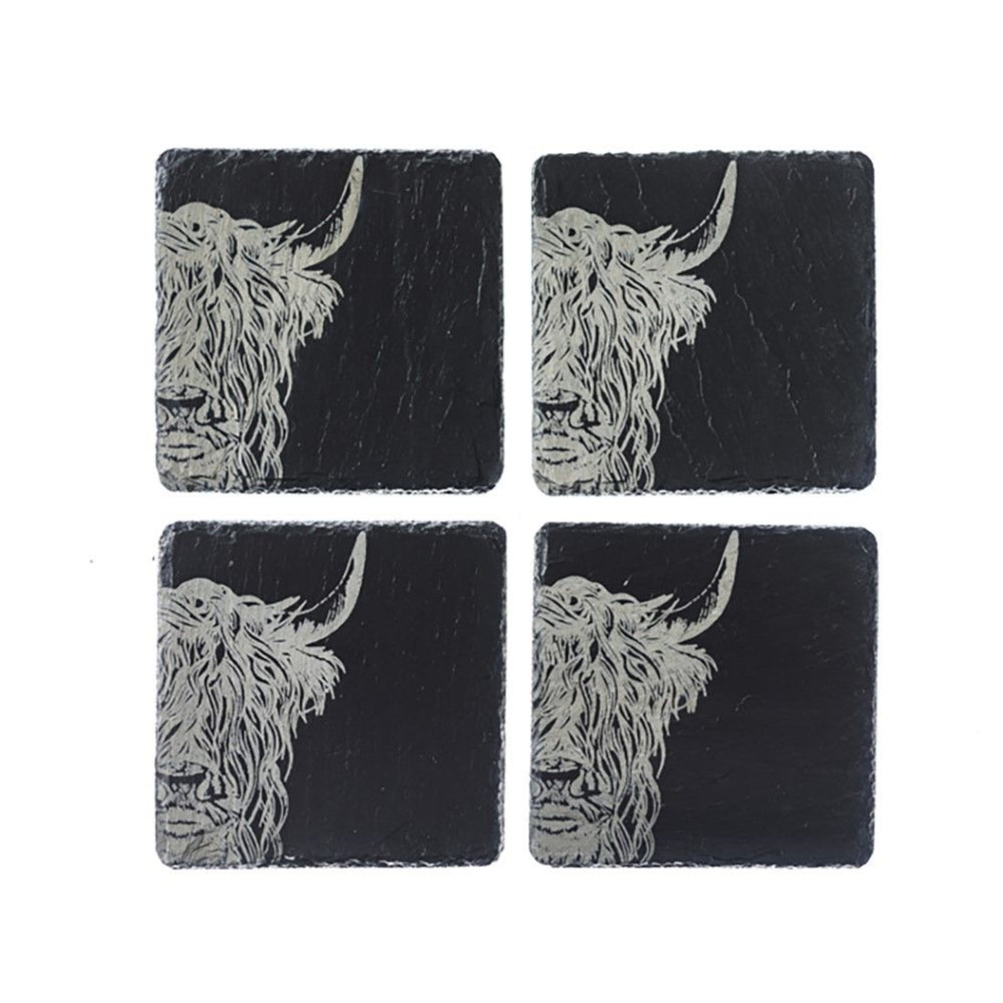 Selbrae House Highland Cow Coasters Set of 4