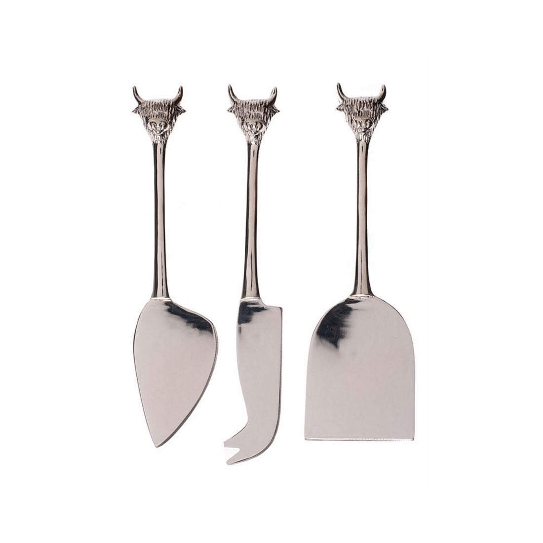 Selbrae House Highland Cow Set of 4 Cheese Knives