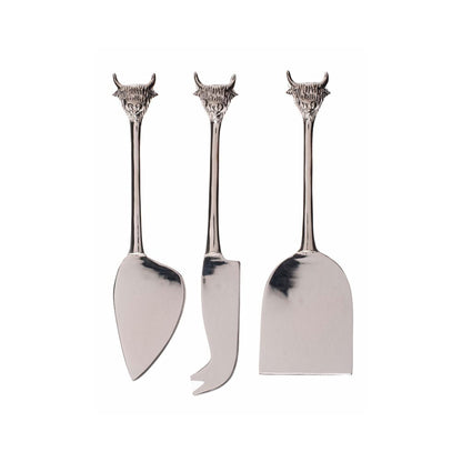 Selbrae House Highland Cow Set of 4 Cheese Knives