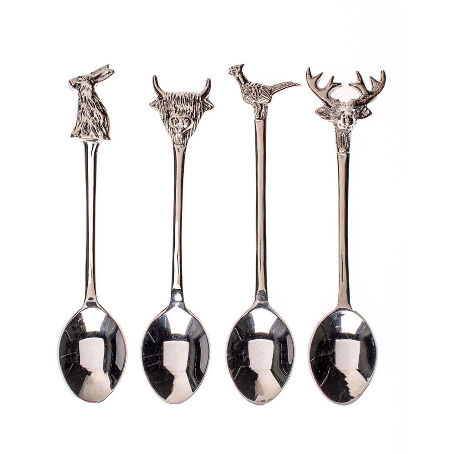 Selbrea House Set of 4 Country Animal Teaspoons