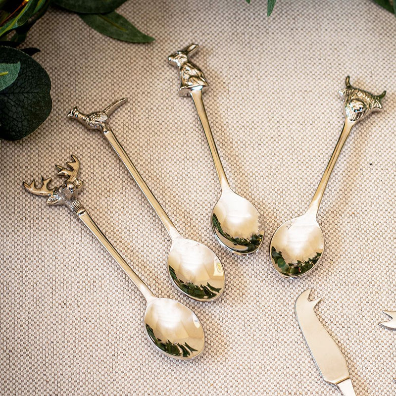 Selbrea House Set of 4 Country Animal Teaspoons