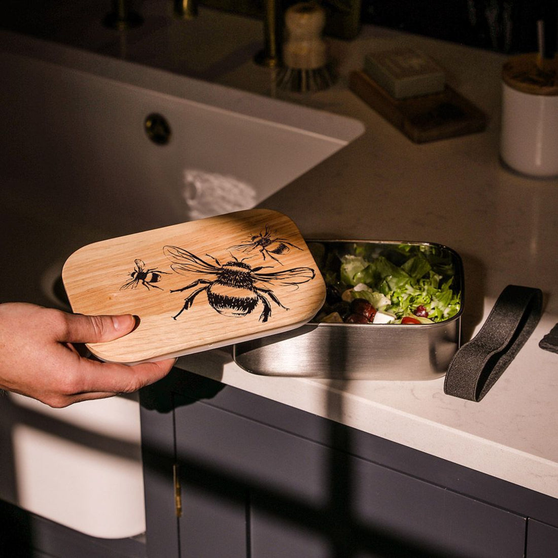 Selbrae House Stainless Steel Lunch Box Bee