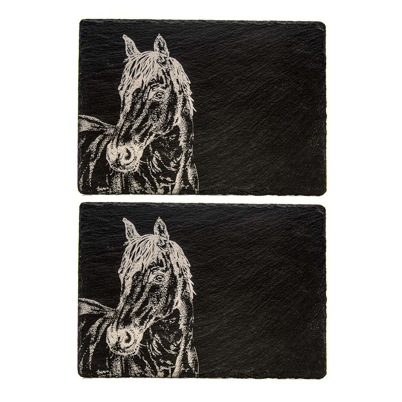 Just Slate Company Horse Placemats x 2