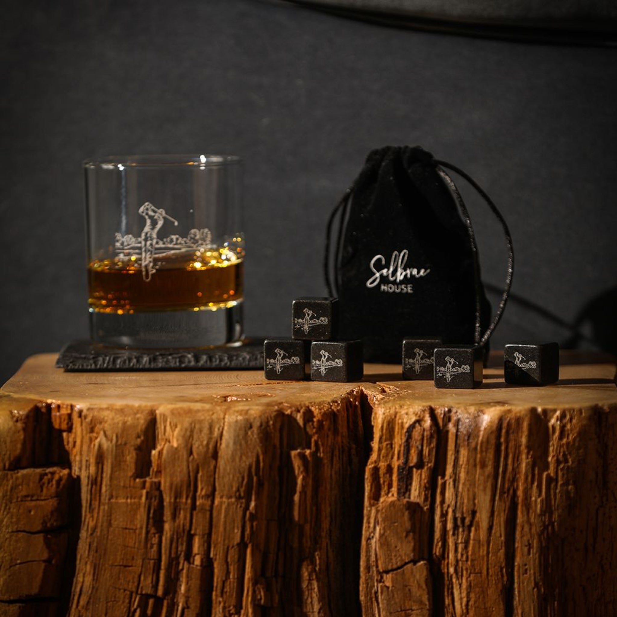 Selbrae House Golf Whiskey Stones Set of 6