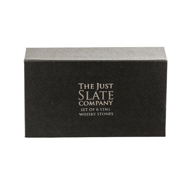 Just Slate Company Stag Whiskey Stones Set of 6