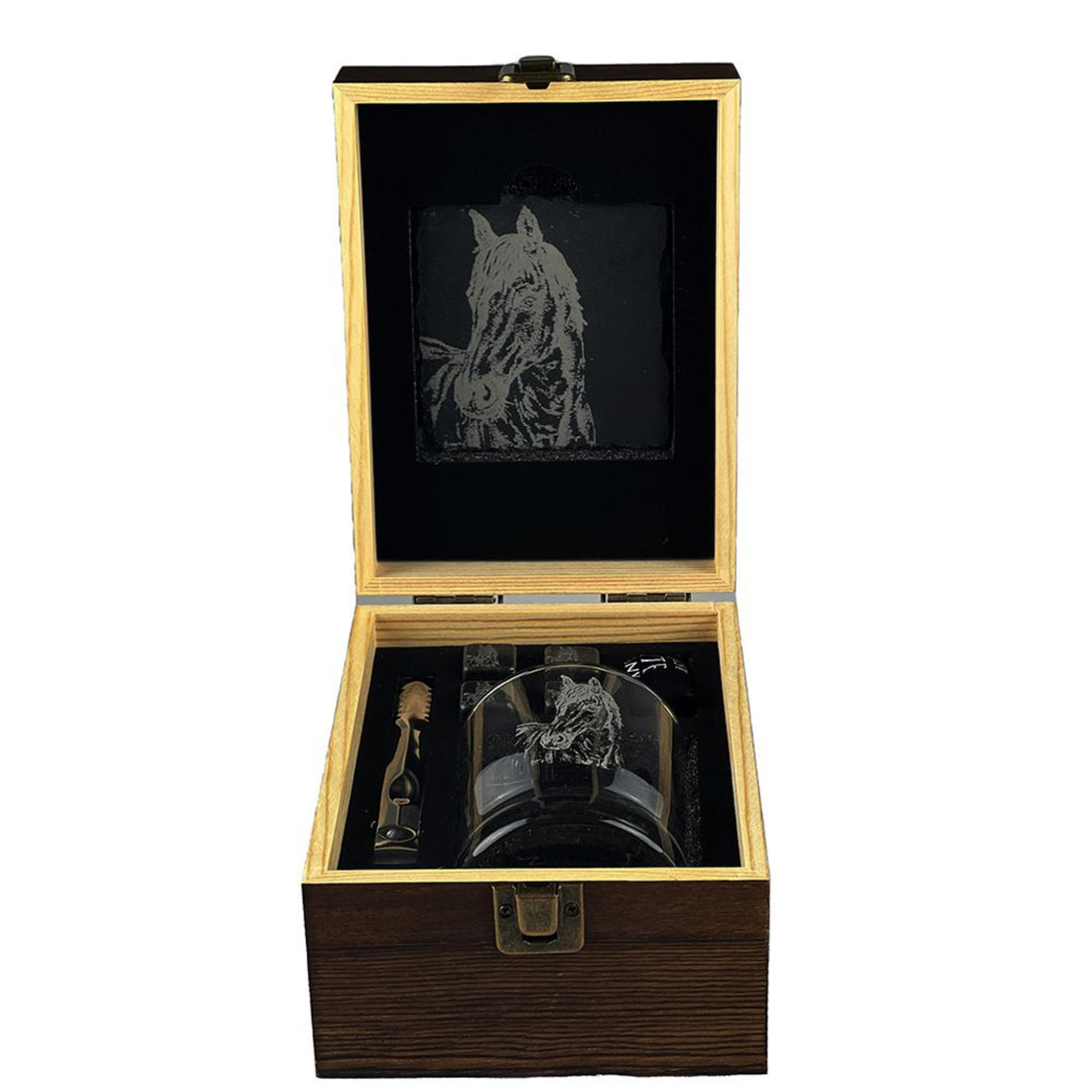 Selbrae House Horse Whiskey Glass Drinks Gift Set