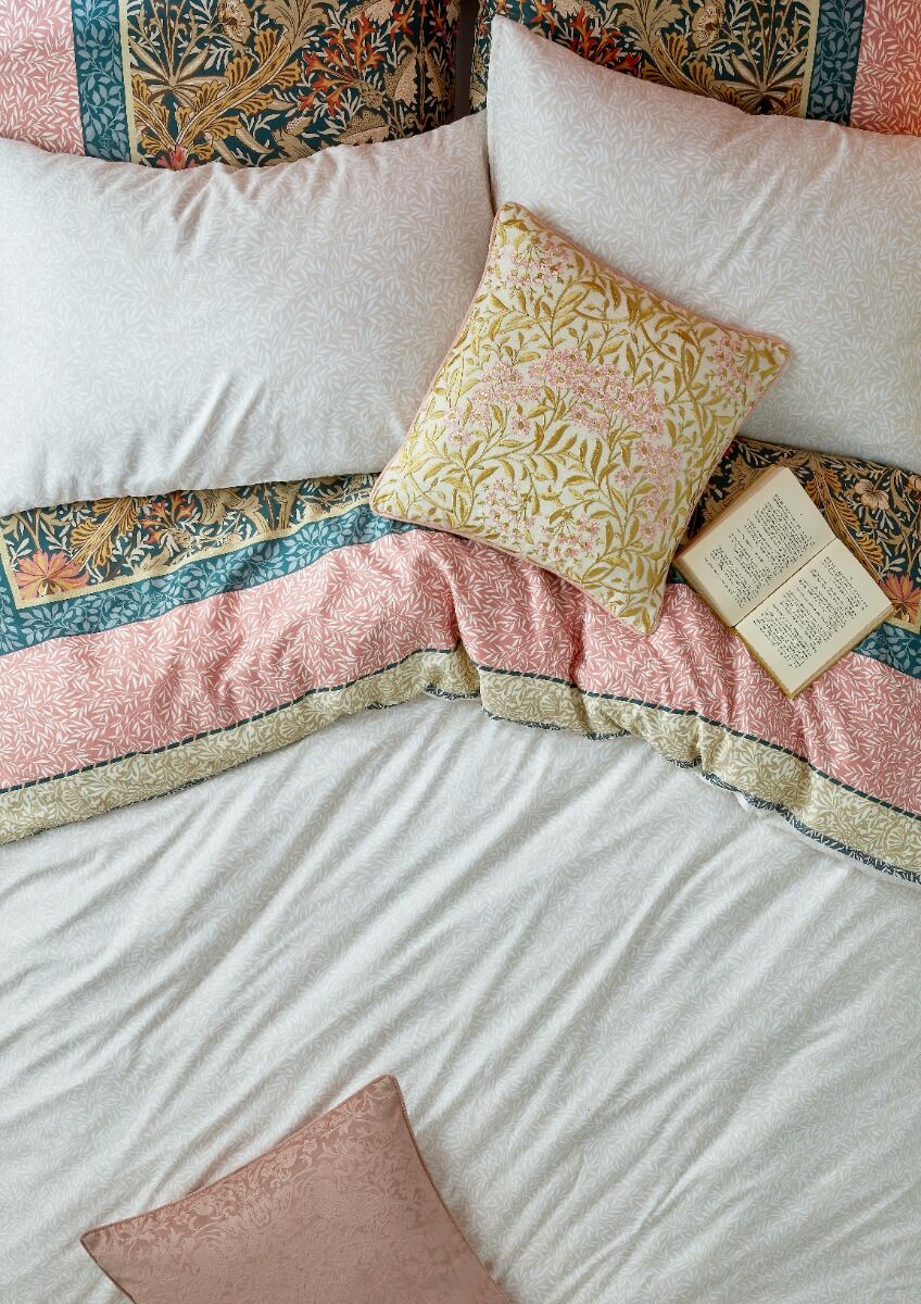 William Morris at Home Kelmscott Duvet Cover Set Navy Rose
