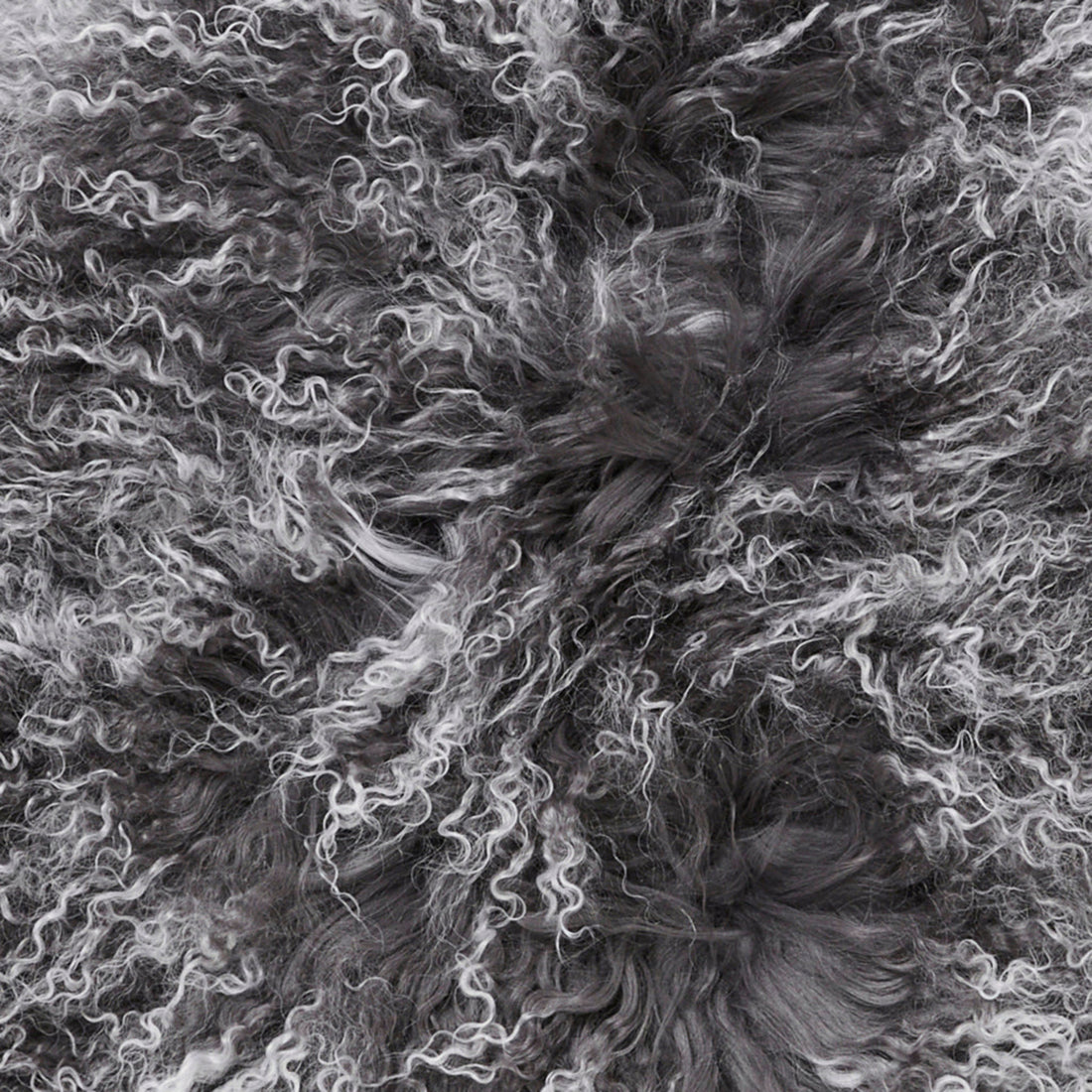 Skinnwille Shansi Tibetlamb Sheepskin Rug Natural Grey close up