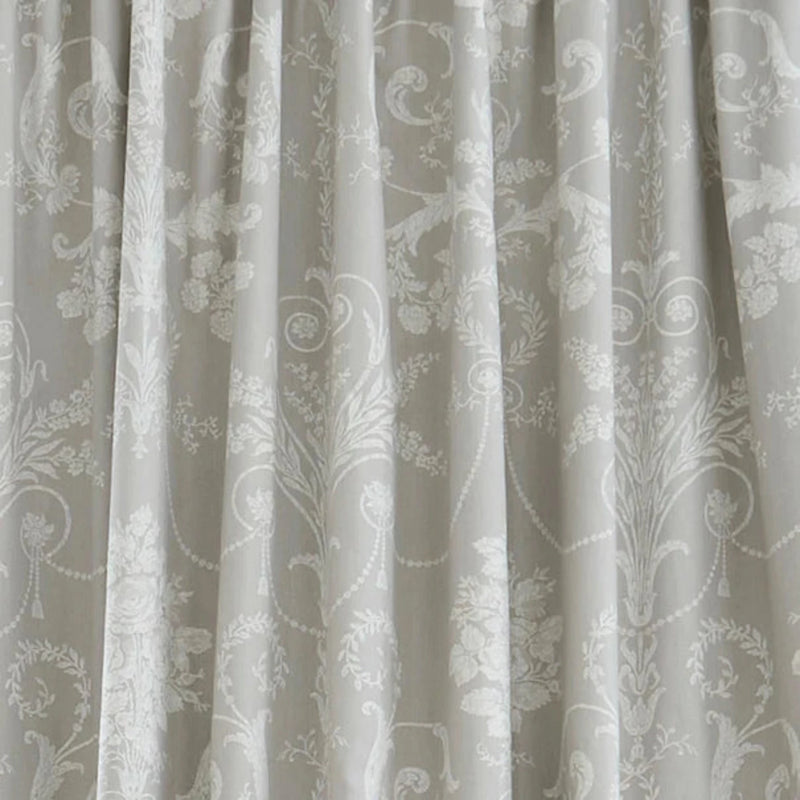 Laura Ashley Josette Blackout Lined Pencil Pleat Curtains Dove Grey W223cm D229cm - Packing opened