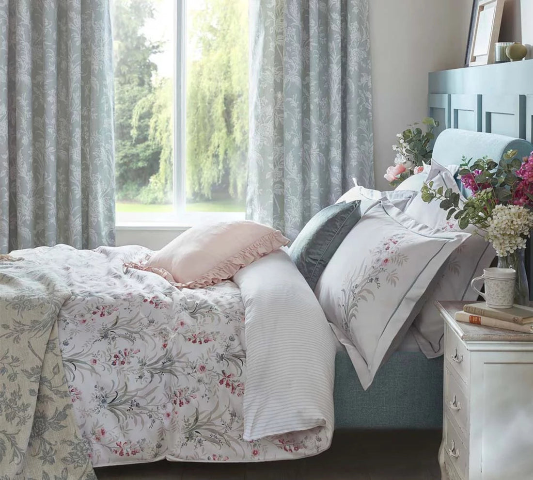 Laura Ashley Mosedale Posy Soft Natural Duvet Cover Set