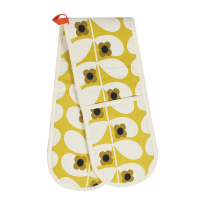 Orla Kiely Wild Rose Stem Ochre Double Oven Glove