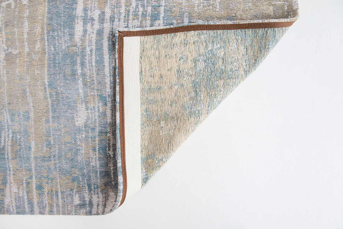 Louis De Poortere Long Island Blue 8718 Jacquard Flatweave 200cm x 280cm