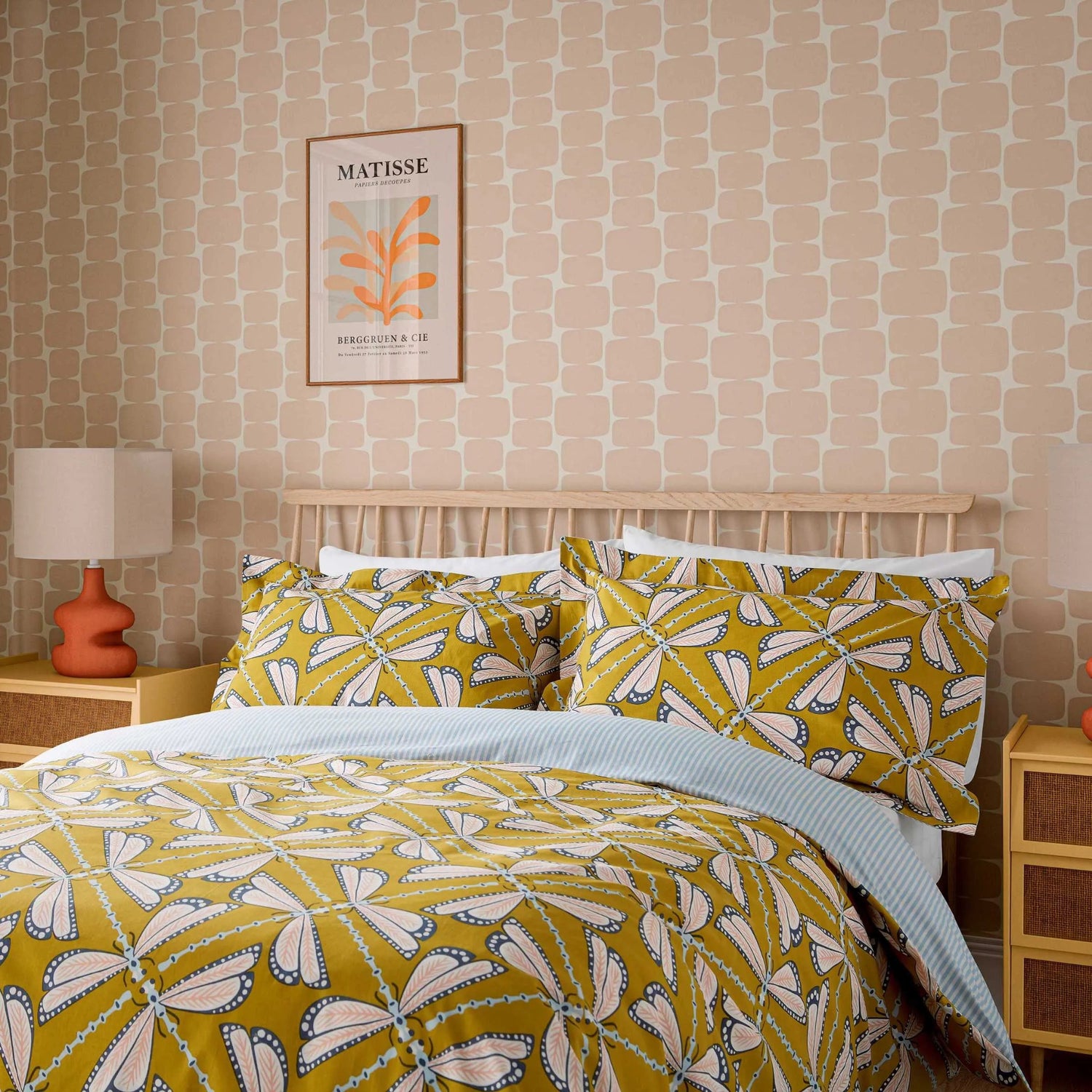 Scion Moon Flights Duvet Cover Set in Chai