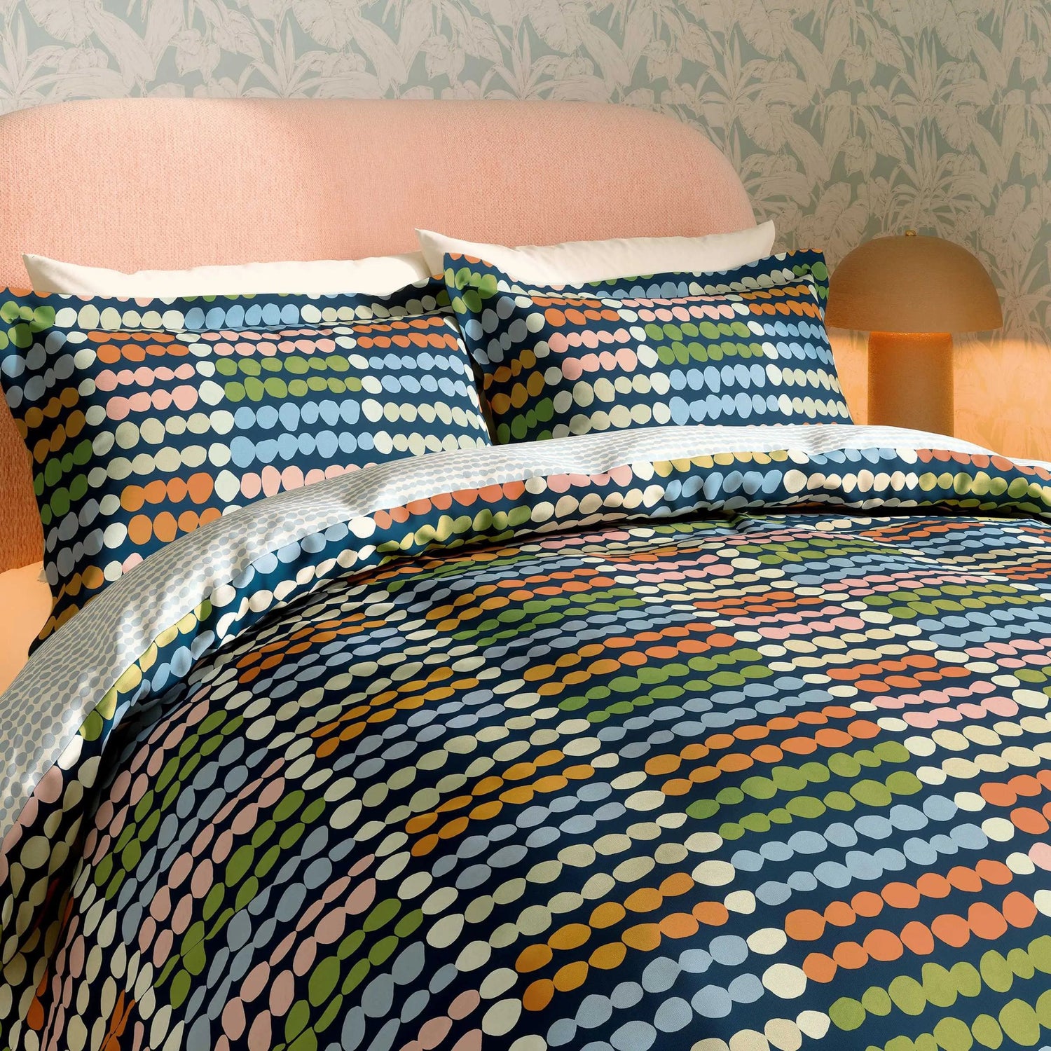 Scion Polka Duvet Cover Set in Chai Single