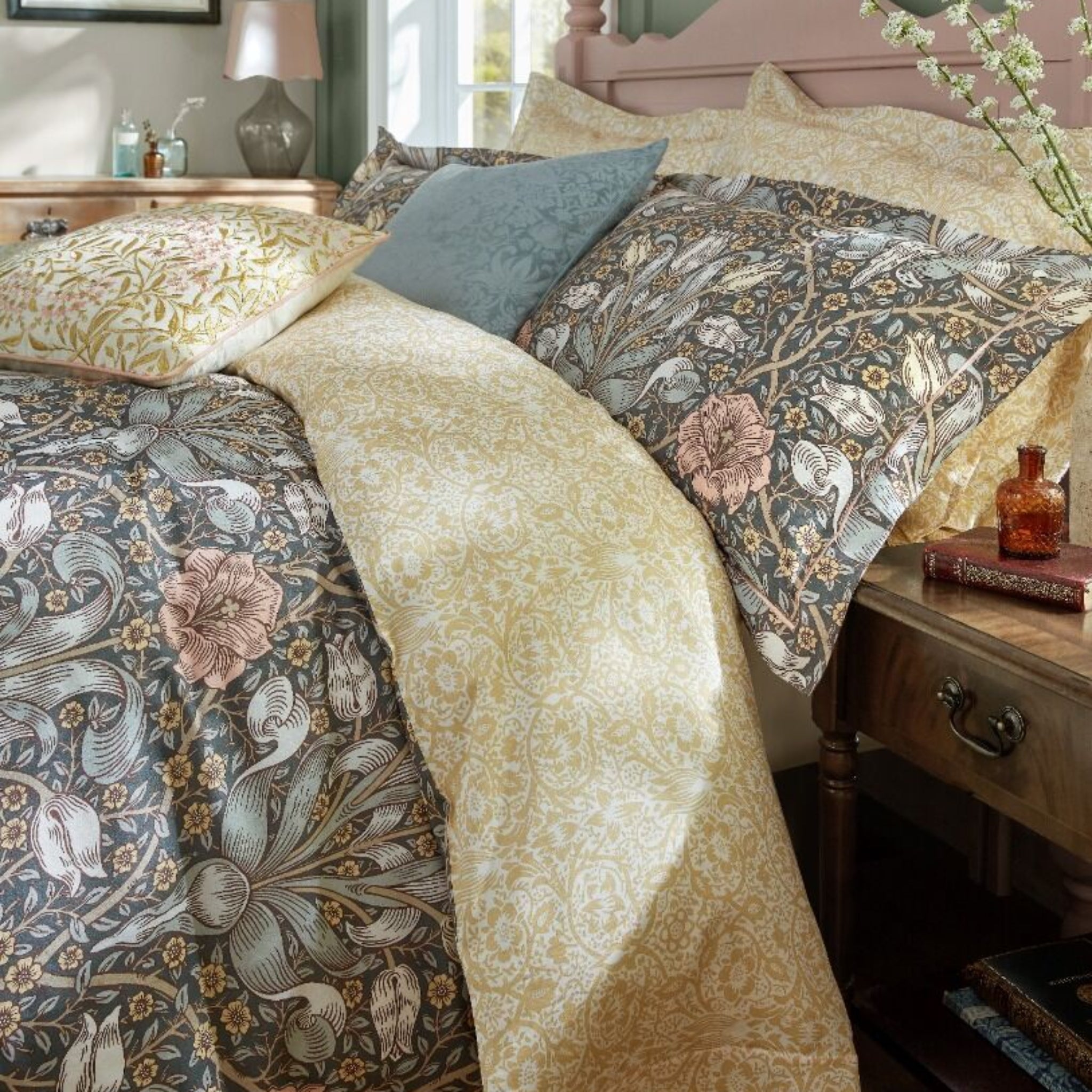 William Morris at Home Spring Thicket Duvet Cover Set Mineral