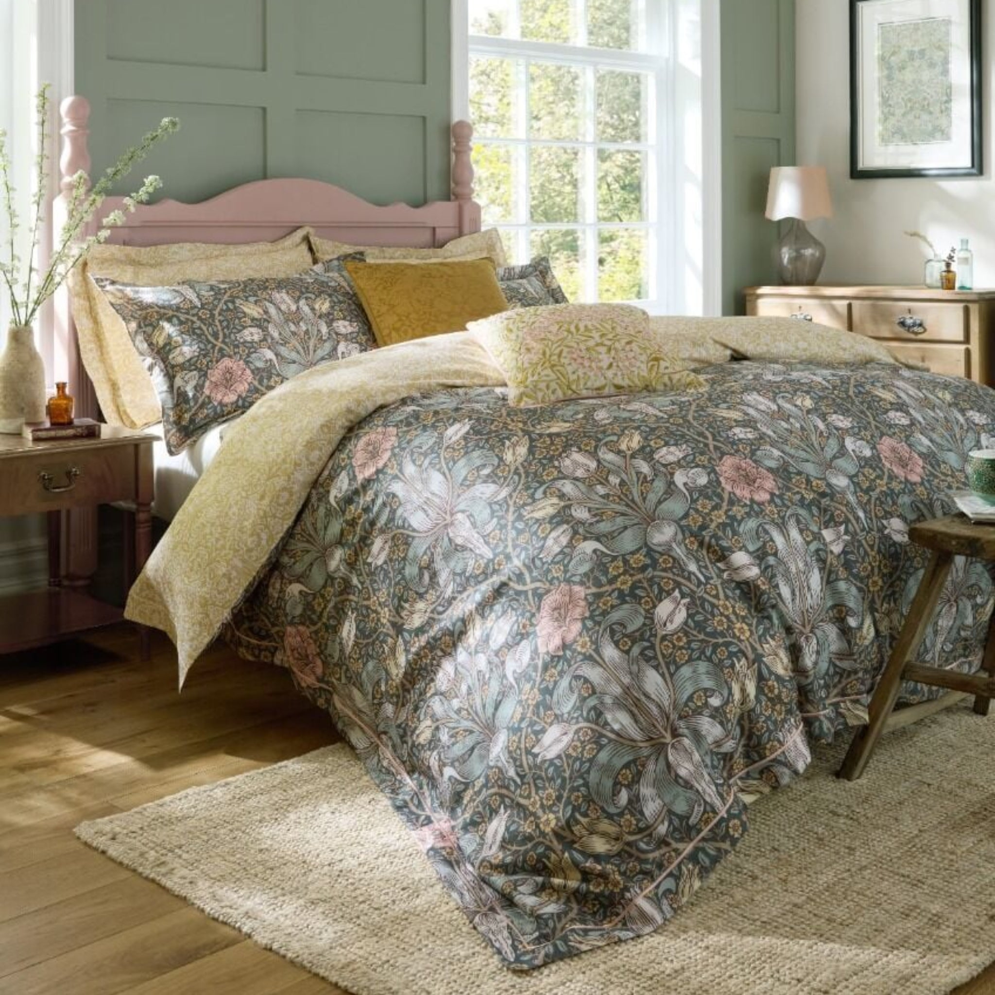 William Morris at Home Spring Thicket Duvet Cover Set Mineral