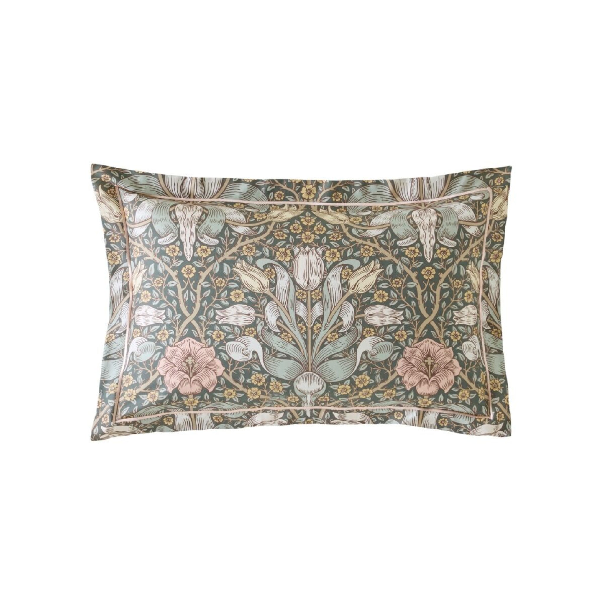 William Morris at Home Spring Thicket Duvet Cover Set Mineral pillowcase