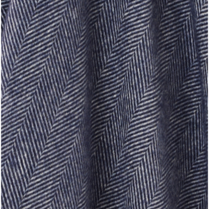 Bronte by Moon Herringbone Throw Navy