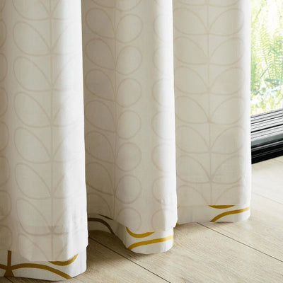 Orla Kiely Trio Eyelet Curtains Ochre - Packing Opened