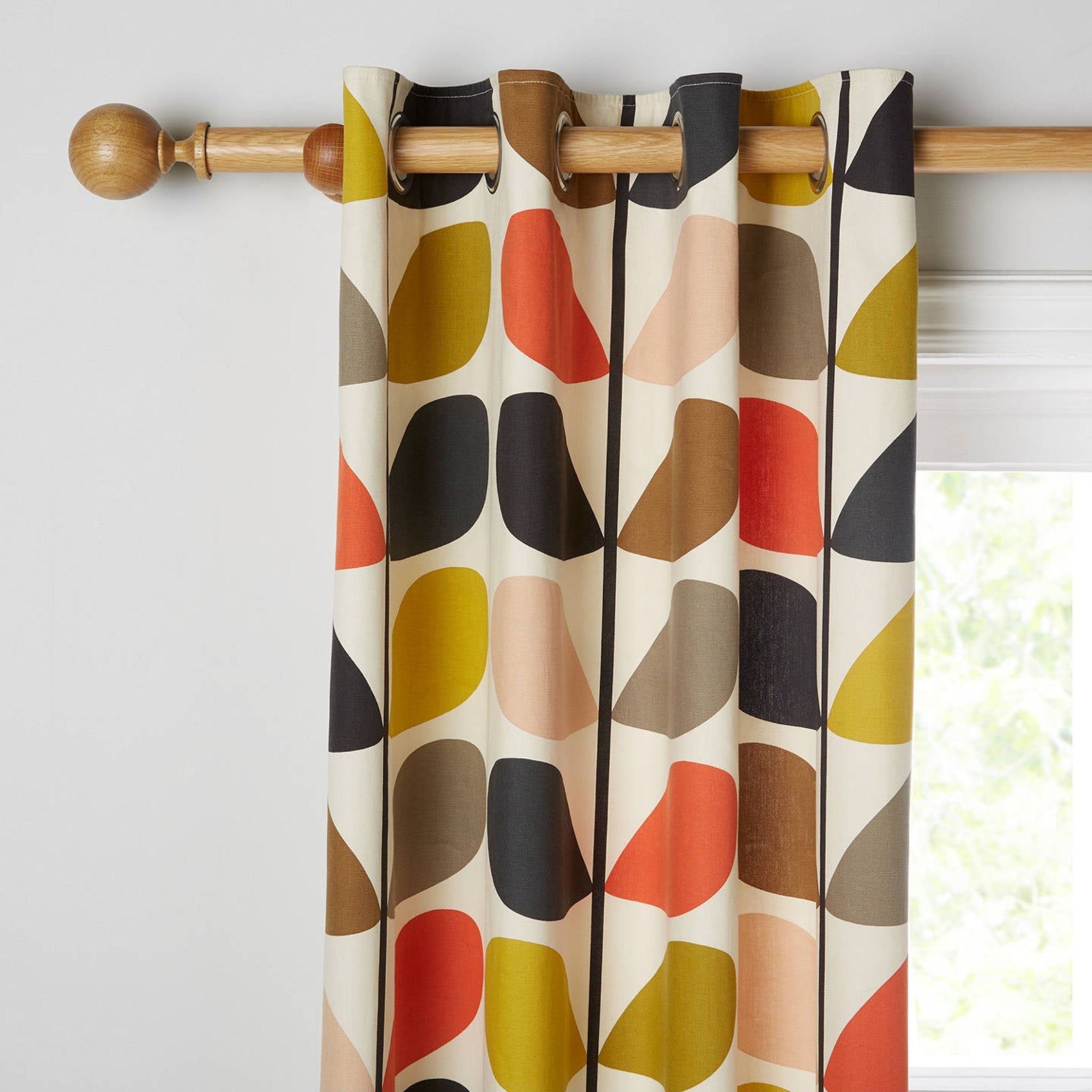 Orla Kiely Multi Stem Eyelet Curtains Width 117 cm x drop 183 cm