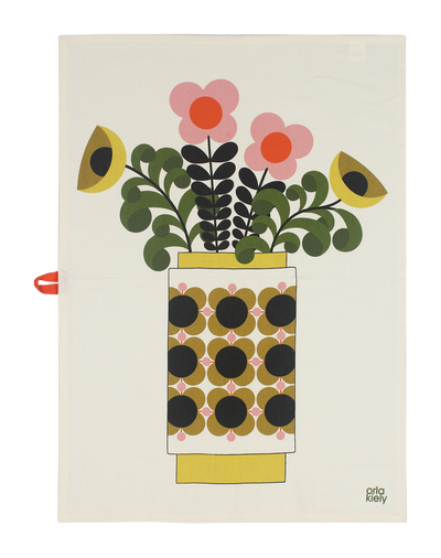 Orla Kiely Vase of Flowers Set of Two T-Towels