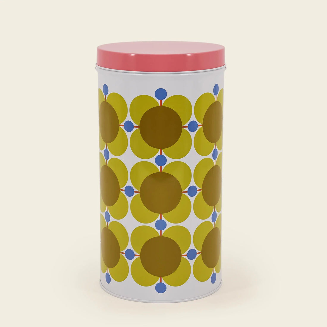 Orla Kiely Nesting Canister Tins in Set of 3 Atomic Flower