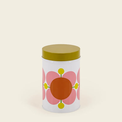 Orla Kiely Nesting Canister Tins in Set of 3 Atomic Flower