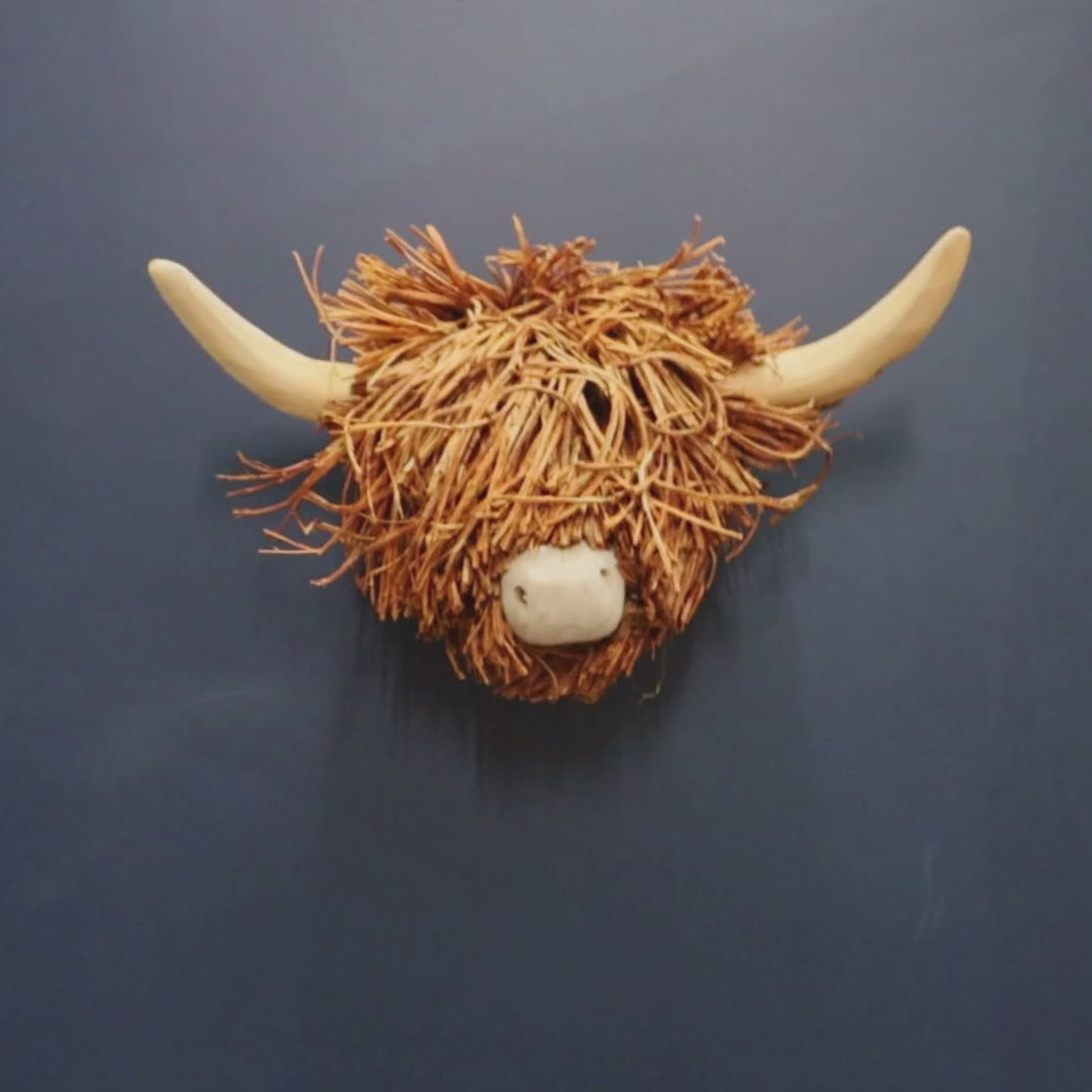 Voyage Maison Wooden Highland Cow Wall Art