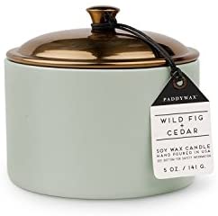 Paddywax Hygge 5oz Ceramic Candle Wild Fig & Cedar