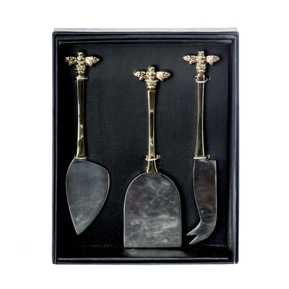 Selbrae House 3 Gold Bee Cheese Knives