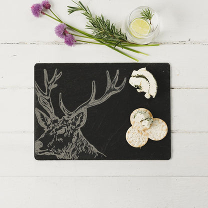 Selbrae House Slate Stag Cheese Board