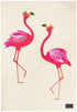 Sara Miller Tea Towel Flamingo