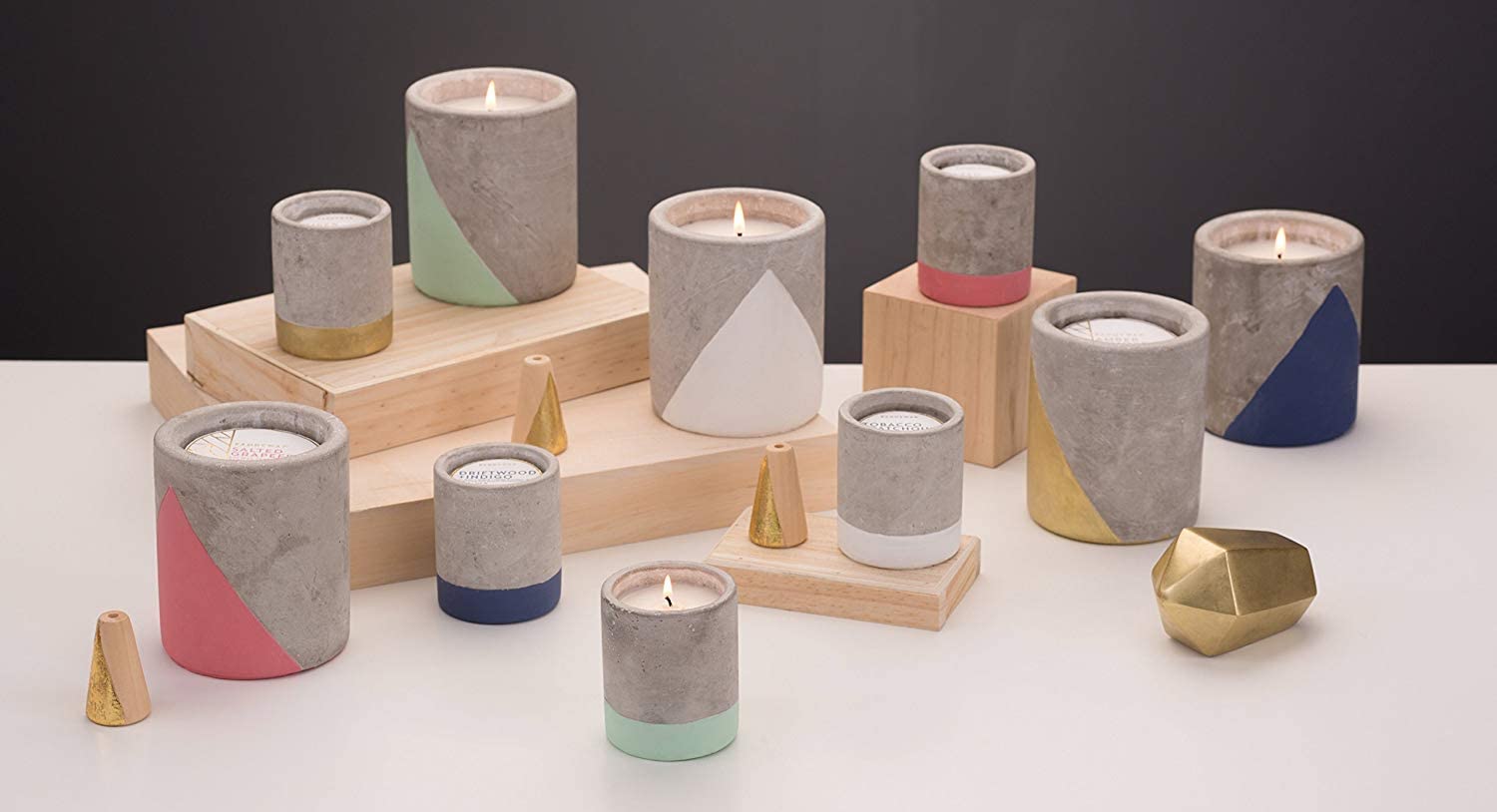 Paddywax Urban Concrete Candle Bergamot &amp; Mahogany