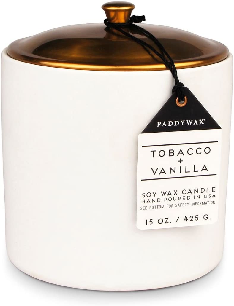 Paddywax Hygge 15oz Ceramic Tobacco & Vanilla